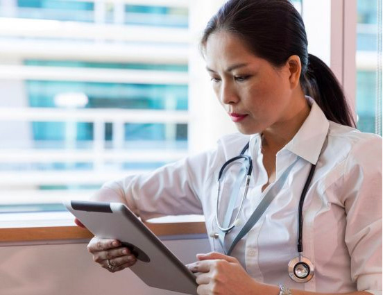 doctor reading ECS blog
