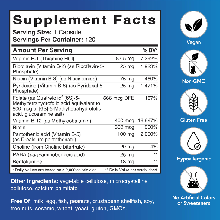 Patient One Formulas: B-Complex (120 caps)