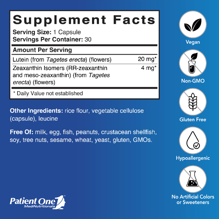 Patient One Formulas: Meso-Z Vision Blue Light Filtering Supplement ...